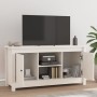 Massiver TV-Schrank aus weißem Kiefernholz, 103 x 36,5 x 52 cm von vidaXL, TV-Möbel - Ref: Foro24-814585, Preis: 98,03 €, Rab...