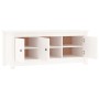 Mueble zapatero de madera maciza de pino blanco 110x38x45,5 cm de vidaXL, Zapateros y organizadores de calzado - Ref: Foro24-...