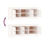 Shoe rack made of solid white pine wood 110x38x45.5 cm by vidaXL, Shoe racks and shoe organizers - Ref: Foro24-814600, Price:...