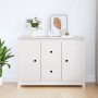 Solid white pine wood sideboard 100x35x74 cm by vidaXL, Sideboards - Ref: Foro24-814565, Price: 149,99 €, Discount: %