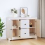 Solid white pine wood sideboard 100x35x74 cm by vidaXL, Sideboards - Ref: Foro24-814565, Price: 149,99 €, Discount: %