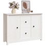 Sideboard aus massivem weißem Kiefernholz, 100 x 35 x 74 cm von vidaXL, Sideboards - Ref: Foro24-814565, Preis: 149,73 €, Rab...