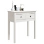 Solid white pine wood console table 70x35x75 cm by vidaXL, Side tables - Ref: Foro24-814610, Price: 94,77 €, Discount: %