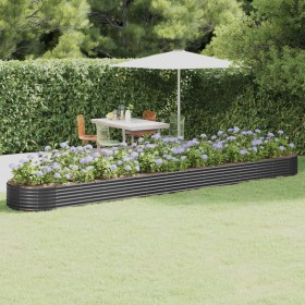 Steel flower bed anthracite powder coated 544x100x36cm by vidaXL, Pots and planters - Ref: Foro24-319016, Price: 161,99 €, Di...