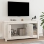 Massiver TV-Schrank aus weißem Kiefernholz, 103 x 36,5 x 52 cm von vidaXL, TV-Möbel - Ref: Foro24-814590, Preis: 77,26 €, Rab...