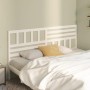 Solid white pine wood bed headboard 206x4x100 cm by vidaXL, Headboards and footboards - Ref: Foro24-814165, Price: 53,20 €, D...