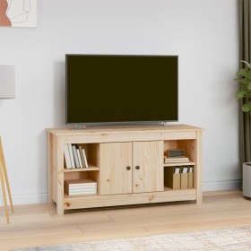 Solid pine wood TV stand 103x36.5x52 cm by vidaXL, TV Furniture - Ref: Foro24-814574, Price: 84,99 €, Discount: %