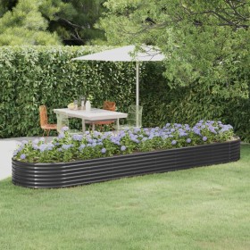 Steel flower bed anthracite powder coated 396x100x36cm by vidaXL, Pots and planters - Ref: Foro24-319006, Price: 118,99 €, Di...