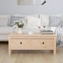 Solid gray pine wood coffee table 100x50x40 cm by vidaXL, Coffee table - Ref: Foro24-814604, Price: 80,16 €, Discount: %