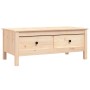 Mesa de centro de madera maciza de pino gris 100x50x40 cm de vidaXL, Mesas de centro - Ref: Foro24-814604, Precio: 79,44 €, D...