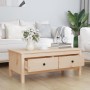 Solid gray pine wood coffee table 100x50x40 cm by vidaXL, Coffee table - Ref: Foro24-814604, Price: 80,16 €, Discount: %