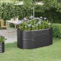 Steel flower bed anthracite powder coated 152x80x68 cm by vidaXL, Pots and planters - Ref: Foro24-318951, Price: 63,80 €, Dis...