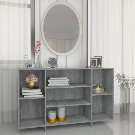 Aparador de madera de ingeniería gris Sonoma 120x30x75 cm de vidaXL, Aparadores - Ref: Foro24-813066, Precio: 72,53 €, Descue...