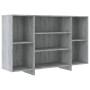 Aparador de madera de ingeniería gris Sonoma 120x30x75 cm de vidaXL, Aparadores - Ref: Foro24-813066, Precio: 72,53 €, Descue...