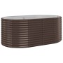 Brown powder coated steel flower bed planter 175x100x68cm by vidaXL, Pots and planters - Ref: Foro24-319060, Price: 110,74 €,...