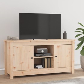 Solid pine wood TV cabinet 103x36.5x52 cm by vidaXL, TV Furniture - Ref: Foro24-814584, Price: 77,62 €, Discount: %