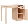 Solid pine wood desk 100x50x75 cm by vidaXL, Desks - Ref: Foro24-814629, Price: 121,82 €, Discount: %