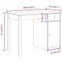 Schreibtisch aus massivem Kiefernholz, 100 x 50 x 75 cm von vidaXL, Schreibtische - Ref: Foro24-814629, Preis: 122,85 €, Raba...