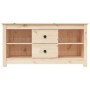 Solid pine wood TV stand 103x36.5x52 cm by vidaXL, TV Furniture - Ref: Foro24-814569, Price: 93,46 €, Discount: %