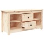 Solid pine wood TV stand 103x36.5x52 cm by vidaXL, TV Furniture - Ref: Foro24-814569, Price: 93,46 €, Discount: %