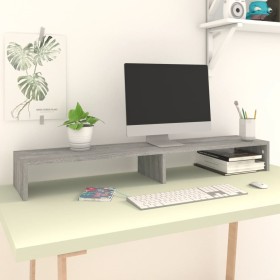 Sonoma gray plywood display support 110x23.5x12cm by vidaXL, TV Furniture - Ref: Foro24-340647, Price: 36,99 €, Discount: %