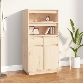 Tall solid pine wood sideboard 60x40x116.5 cm by vidaXL, Sideboards - Ref: Foro24-814534, Price: 162,99 €, Discount: %