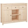 Solid pine wood sideboard 100x35x74.5 cm by vidaXL, Sideboards - Ref: Foro24-814549, Price: 144,82 €, Discount: %