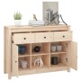 Solid pine wood sideboard 100x35x74.5 cm by vidaXL, Sideboards - Ref: Foro24-814549, Price: 144,82 €, Discount: %