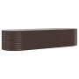 Steel powder-coated brown raised garden bed planter 322x100x68cm by vidaXL, Pots and planters - Ref: Foro24-319070, Price: 15...