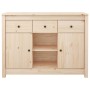 Solid pine wood sideboard 100x35x74.5 cm by vidaXL, Sideboards - Ref: Foro24-814549, Price: 144,82 €, Discount: %