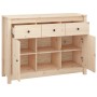 Solid pine wood sideboard 100x35x74.5 cm by vidaXL, Sideboards - Ref: Foro24-814549, Price: 144,82 €, Discount: %