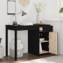 Solid black pine wood desk 100x50x75 cm by vidaXL, Desks - Ref: Foro24-814633, Price: 119,79 €, Discount: %