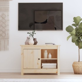 Solid pine wood TV cabinet 70x36.5x52 cm by vidaXL, TV Furniture - Ref: Foro24-814579, Price: 56,12 €, Discount: %