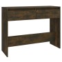 Mesa consola madera de ingeniería roble ahumado 100x35x76,5 cm de vidaXL, Mesas auxiliares - Ref: Foro24-813035, Precio: 50,2...