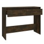 Engineered wood smoked oak console table 100x35x76.5 cm by vidaXL, Side tables - Ref: Foro24-813035, Price: 50,26 €, Discount: %