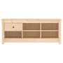 Solid pine wood shoe rack 110x38x45.5 cm by vidaXL, Shoe racks and shoe organizers - Ref: Foro24-814594, Price: 77,38 €, Disc...