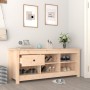 Solid pine wood shoe rack 110x38x45.5 cm by vidaXL, Shoe racks and shoe organizers - Ref: Foro24-814594, Price: 77,38 €, Disc...