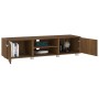 Mueble de TV madera contrachapada marrón roble 140x40x35 cm de vidaXL, Muebles TV - Ref: Foro24-340634, Precio: 117,02 €, Des...