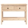 Solid pine wood console table 100x35x75 cm by vidaXL, Side tables - Ref: Foro24-814624, Price: 110,61 €, Discount: %