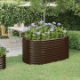 Steel powder-coated brown raised garden bed 152x80x68 cm by vidaXL, Pots and planters - Ref: Foro24-318950, Price: 94,74 €, D...