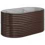 Steel powder-coated brown raised garden bed 152x80x68 cm by vidaXL, Pots and planters - Ref: Foro24-318950, Price: 94,74 €, D...