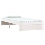 Estructura de cama madera maciza de pino blanco 90x190 cm de vidaXL, Camas y somieres - Ref: Foro24-833228, Precio: 130,03 €,...