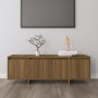 Oak brown plywood TV cabinet 120x30x40.5 cm by vidaXL, TV Furniture - Ref: Foro24-813052, Price: 79,71 €, Discount: %