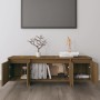 Oak brown plywood TV cabinet 120x30x40.5 cm by vidaXL, TV Furniture - Ref: Foro24-813052, Price: 76,48 €, Discount: %