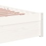 Estructura de cama madera maciza de pino blanco 90x190 cm de vidaXL, Camas y somieres - Ref: Foro24-833228, Precio: 130,03 €,...