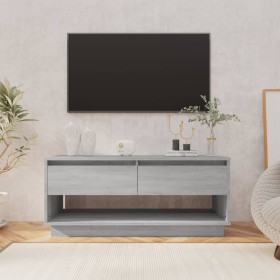 Sonoma gray engineered wood TV cabinet 102x41x44 cm by vidaXL, TV Furniture - Ref: Foro24-812973, Price: 55,25 €, Discount: %