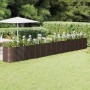 Brown powder coated steel flower bed planter 620x80x68 cm by vidaXL, Pots and planters - Ref: Foro24-318980, Price: 297,99 €,...