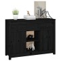 Solid black pine wood sideboard 100x35x74.5 cm by vidaXL, Sideboards - Ref: Foro24-814553, Price: 152,36 €, Discount: %