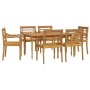 Garten-Essgruppe 7-teilig aus massivem Teakholz von vidaXL, Gartensets - Ref: Foro24-3100788, Preis: 906,67 €, Rabatt: %