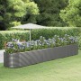 Gray powder coated steel flower bed planter 554x100x68 cm by vidaXL, Pots and planters - Ref: Foro24-319084, Price: 214,63 €,...